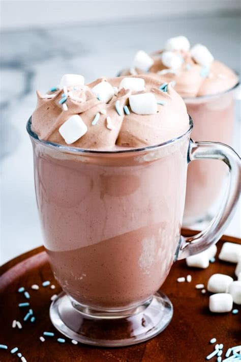whipped hot chocolate julie s eats and treats