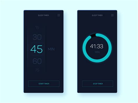 Day 11 Of 30 Sleep Timer App Minimal Concept By Karan Menon On Dribbble