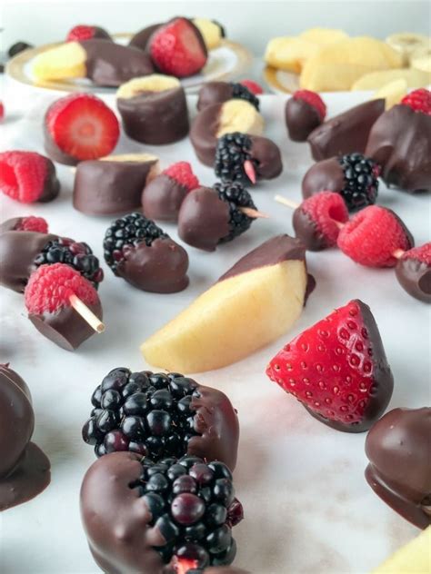 Dark Chocolate Dipped Fruit Recipe A Simple Dessert With Antioxidants