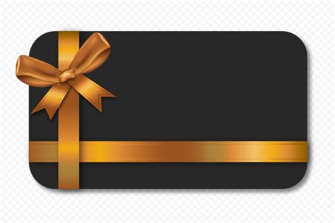 Hd Black And Gold T Card Voucher Coupon Template Png Citypng