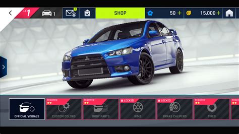 Car Customization Menu - Visuals - Asphalt 9: Legends | Interface In Game