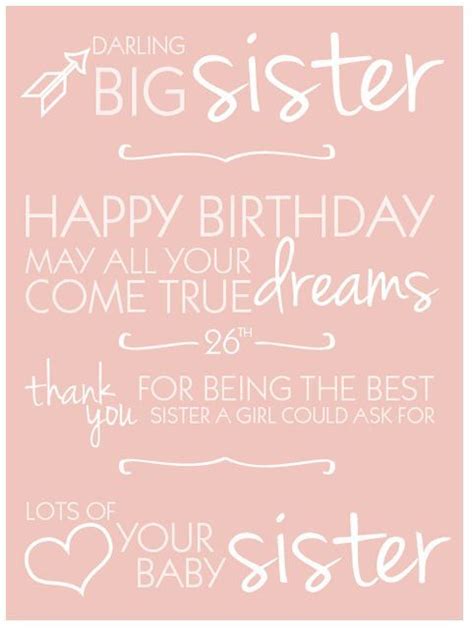 2 from the bottom of my heart, i. Pour ma super soeur ! | Sister birthday quotes, Happy ...