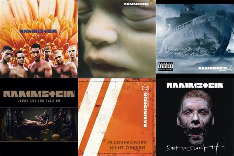 Rammstein albums. Not in chronological order because it's a screen shot