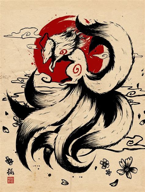 Pin By Leonel M On Arte Fox Tattoo Design Japanese Fox Kitsune