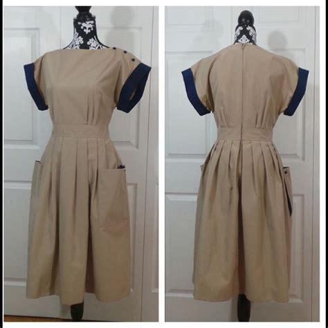 Vintage Khaki Dress Size Small Khaki Dress Dresses Clothes Design