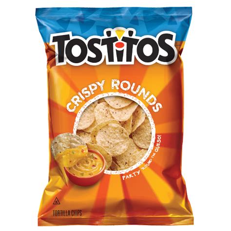 tostitos crispy rounds tortilla chips 3 ounce bags 12ct box