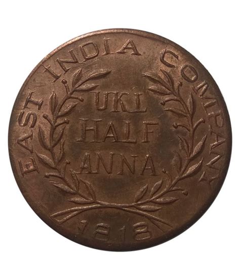 East India Comopany Uk Half Anna 1818 Ram And Sita Token Coin Buy