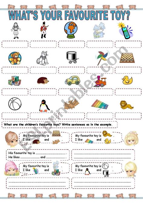 What´s Your Favourite Toy 2 Esl Worksheet By Kamilam