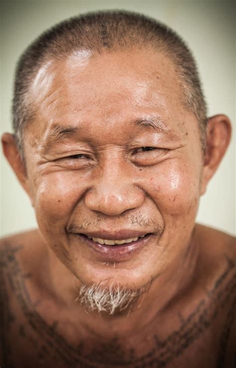 An Asian Old Man Happy Face Stock Image Image 34819241