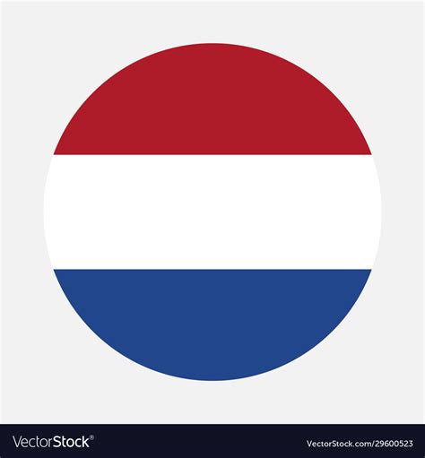 netherlands flag circle royalty free vector image