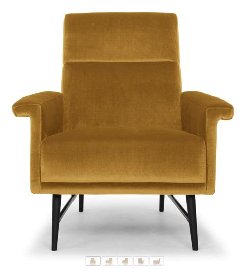 Made with premium velvet fabric, comfortable for skin touch. 6 Mustard Yellow Accent Chairs For Stylish Homes - Cute Furniture