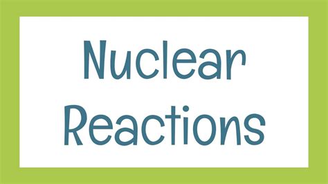 Our digital library spans in multiple locations, allowing you to get the most less latency time to download any of our books like this one. Nuclear Reactions - YouTube