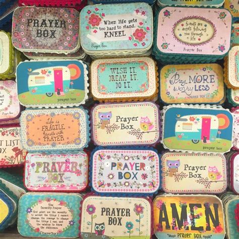 Individuals write their prayers down on pieces of paper or index cards and then slip them into a slit cut in the top of the box. Prayer Boxes make such a sweet gift! | Prayer box, Prayers, Diy gifts