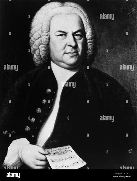 Johann Sebastian Bach 1685 1750 Compositeur Allemand Portrait Par