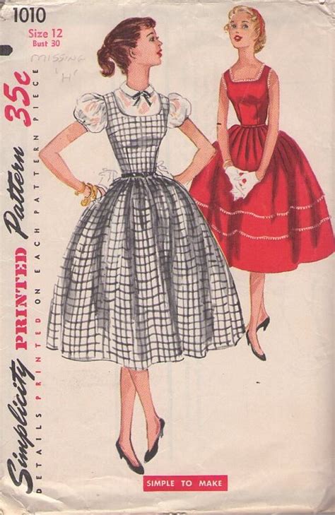 Simplicity 1010 Vintage Sewing Patterns Fandom Powered By Wikia