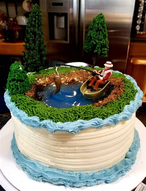 Fish Cake Birthday Themed Birthday Cakes Birthday Party Food Man