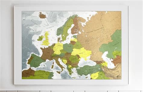 Large Wall Map Of Europe Map