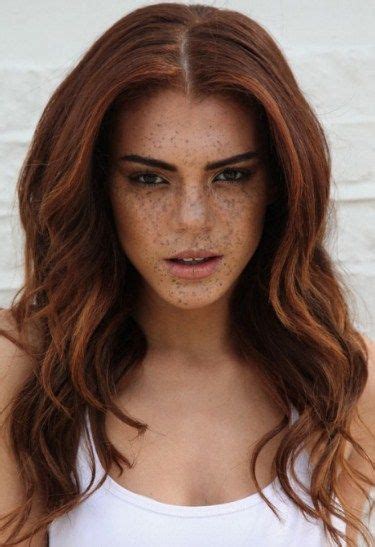 Freckled Beauties Brown Hair And Freckles Freckles Girl Hair Color Auburn Brown