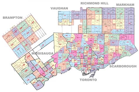 Toronto Canada Zip Code Map Foralldaser