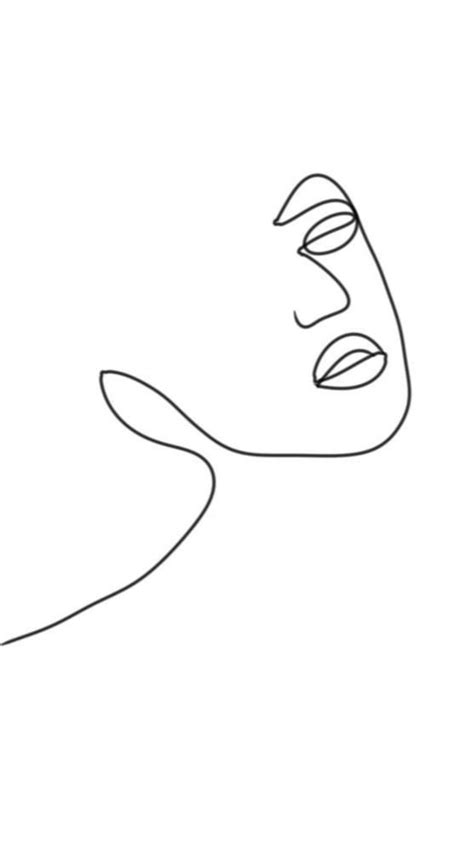 Line Art Face Black And White Painting Face Lines Face Art