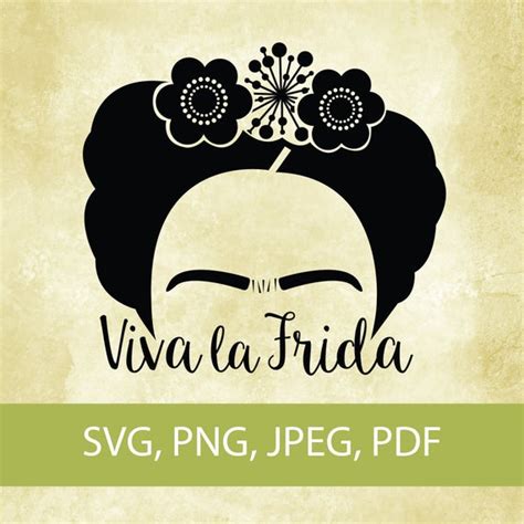 Frida kahlo svg buy4get1free once you put five items in your cart you will receive a 20% discount on each item please note• this is a digital file and no physical items will be shipped. Viva la Frida Clipart | Etsy
