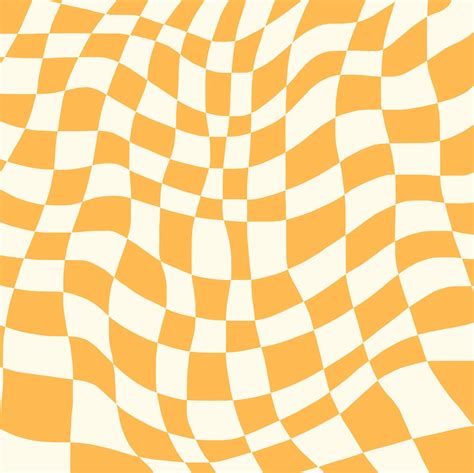 Yellow Checkers Wavy Pattern Digital Download Etsy Checker Wallpaper