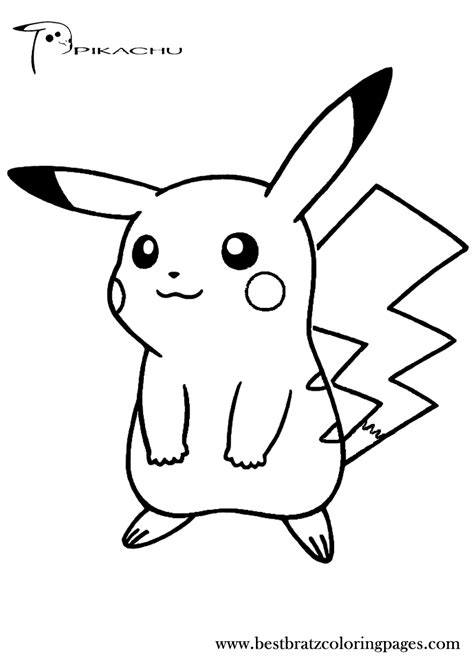 Free Printable Pikachu Coloring Pages At Free