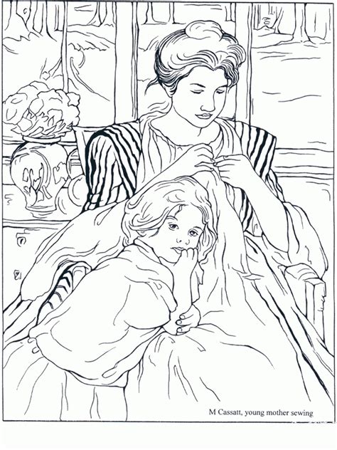 Mona Lisa Coloring Page Easy 247 Crafter Files
