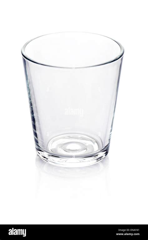Empty Glass Isolated On White Stock Photo Alamy