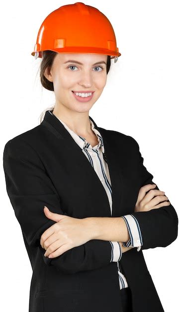 Premium Photo Smiling Business Woman Engineer