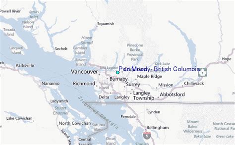 Port Moody British Columbia Tide Station Location Guide