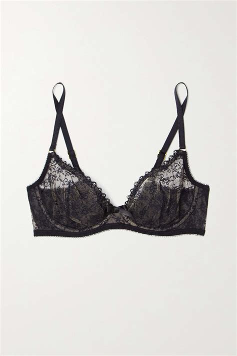 Agent Provocateur Malorey Point Desprit Tulle And Mesh Underwired Soft