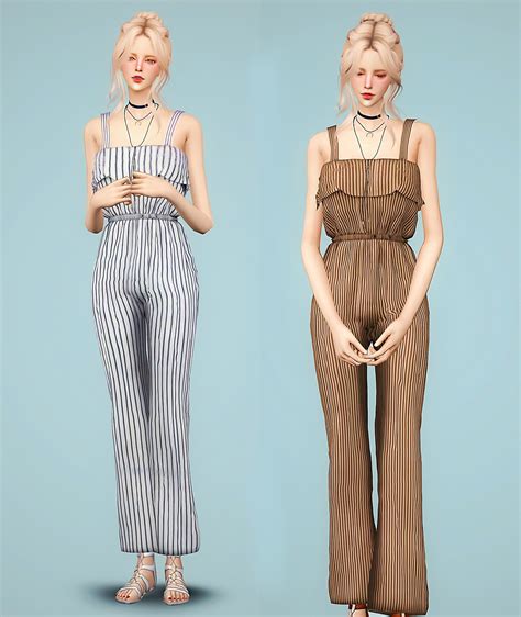 Sims 4 Ccs The Best F Hyeri Jumpsuit By Meeyou World