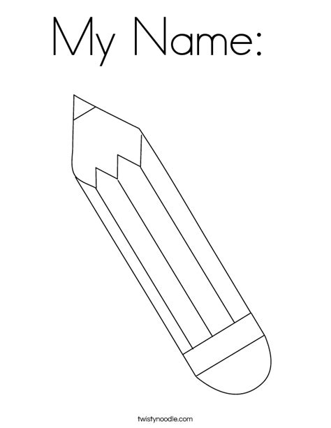 My Name Coloring Page