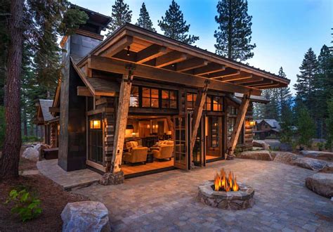 Modern Rustic House Plans Unique Cozy Mountain Style Cabin Away In