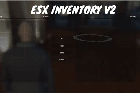 Advanced Esx Inventory Hud Fivem Esx Inventory Script V Fivem Store Official Store To Buy