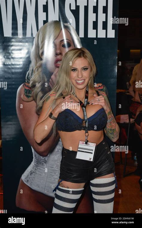 Adult Performer Vyxen Steel Attending The Avn Adult Entertainment Expo At Hard Rock Hotel In Las