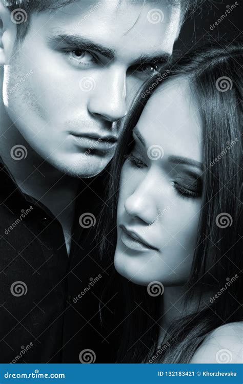 Passion Couple Beautiful Young Man And Woman Closeup Stock Image Image Of Lifestyles Beauty