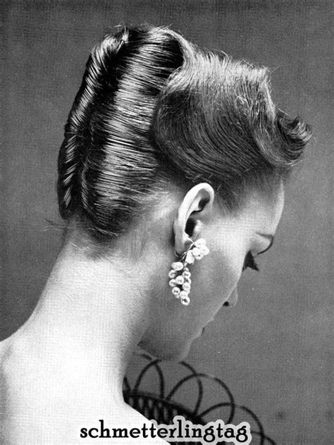 1950s Atomic Hairstyle Book Create 50s Long Hairstyles Ingerid Etsy