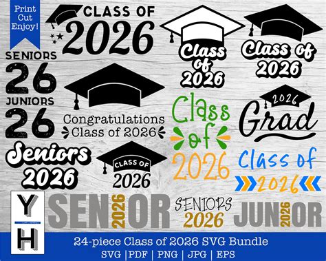 Class Of 2026 Svg Bundle Senior 2026 Svg Seniors 2026 Png Etsy Hong Kong