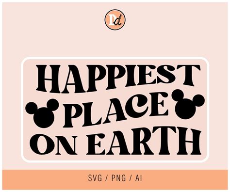 Happiest Place On Earth Svg Etsy