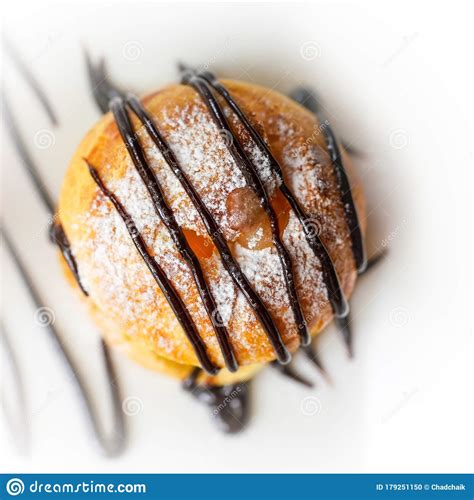 profiterole a filled french choux pastry ball with a typically sweet and moist filling of