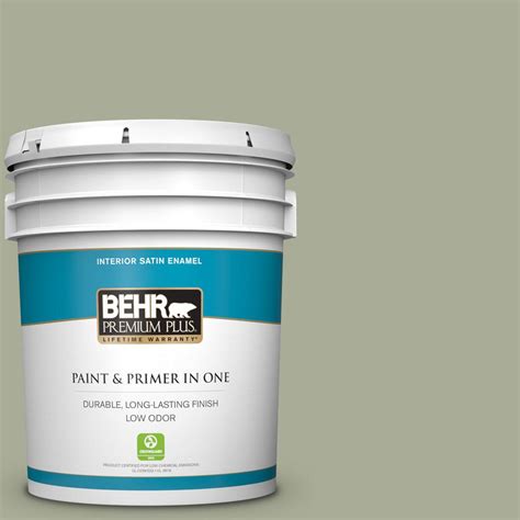 Behr Premium Plus Gal S Bay Water Satin Enamel Low Odor