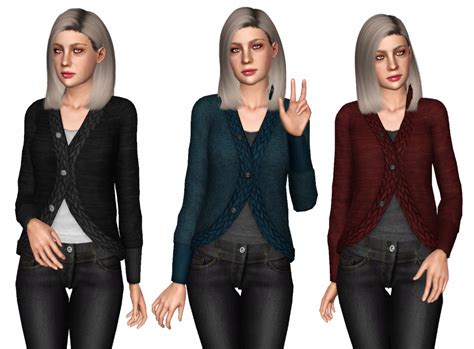 Cardigan For Ef Clothes Cardigan Sims