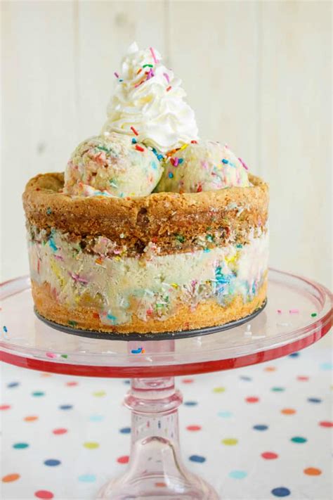Homemade Birthday Cake Ice Cream Cake The Cookie Writer