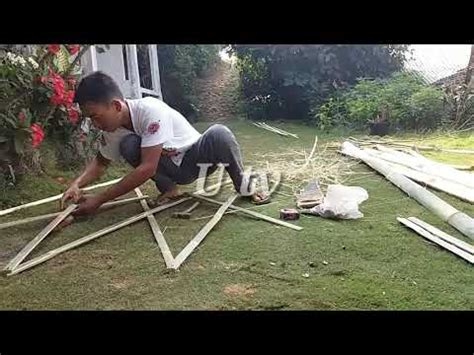 Cara membuat kerajinan lampion dari bambu beserta gambarnya. Cara membuat jemuran dari bambu - YouTube
