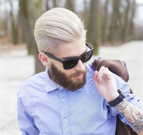 30 Cool Platinum Blonde Hairstyles For Men