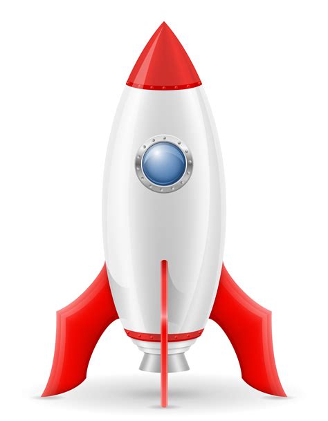 space rocket retro spaceship vector illustration 510244 - Download Free ...