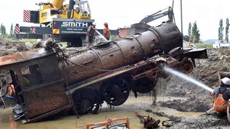 Historic Steam Engine Rescued From River After Nearly A Century