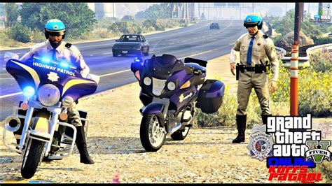 Gta 5 Police Mod Kuffs Vrp Fivem 314 Highway Patrol Bmw And Harley
